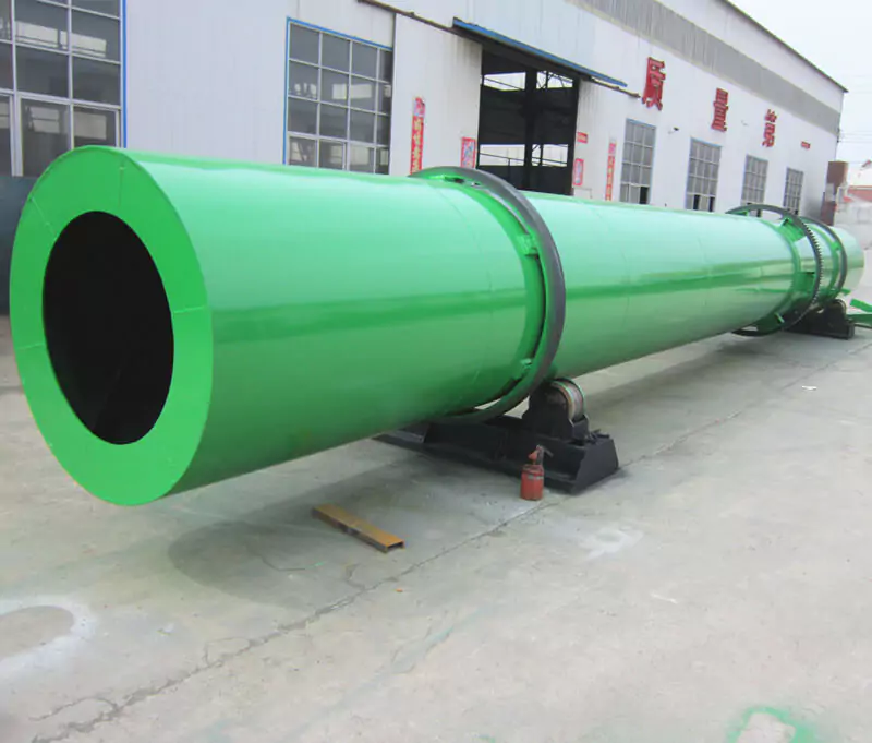 How does a rotary drum granulator work